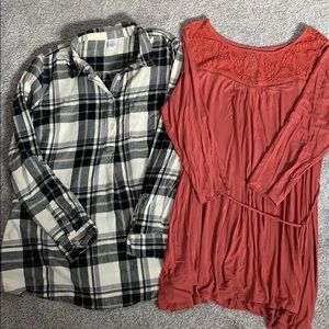 Women’s large maternity tops